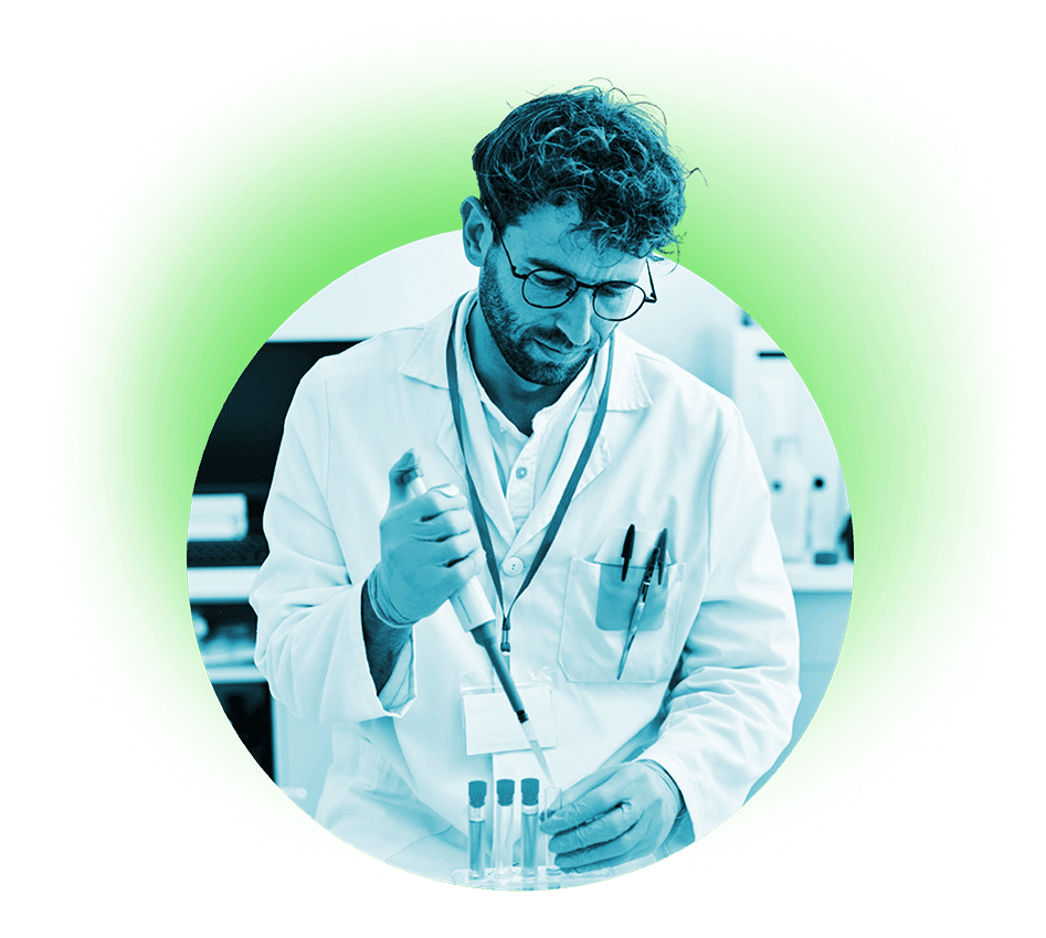 scientist in lab - about hero image